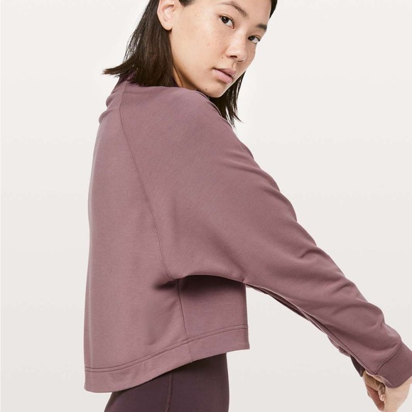 lululemon athletica Up High Pullover Sweatshirt - Mock Neck - Spanish Oak - Picture 3 of 14